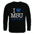 thumbnail image 1 of Morehead State University I Love Crewneck T-Shirt, Black - Medium, 1 of 1