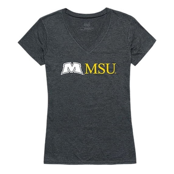 Morehead State University Women Institutional Short Sleeve T-Shirt, Heather Charcoal - Large