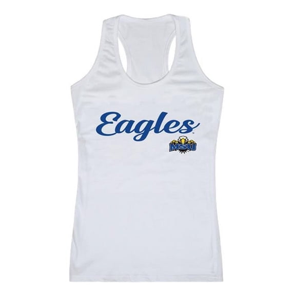Morehead State University Womens Script Tank Top, White - Medium