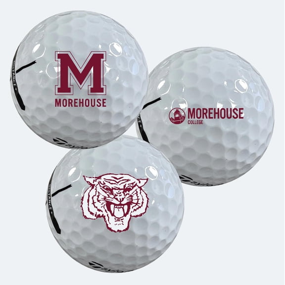 Morehouse College Logo Edition Taylormade Distance+ Golf Balls 12-Pack (Dozen)
