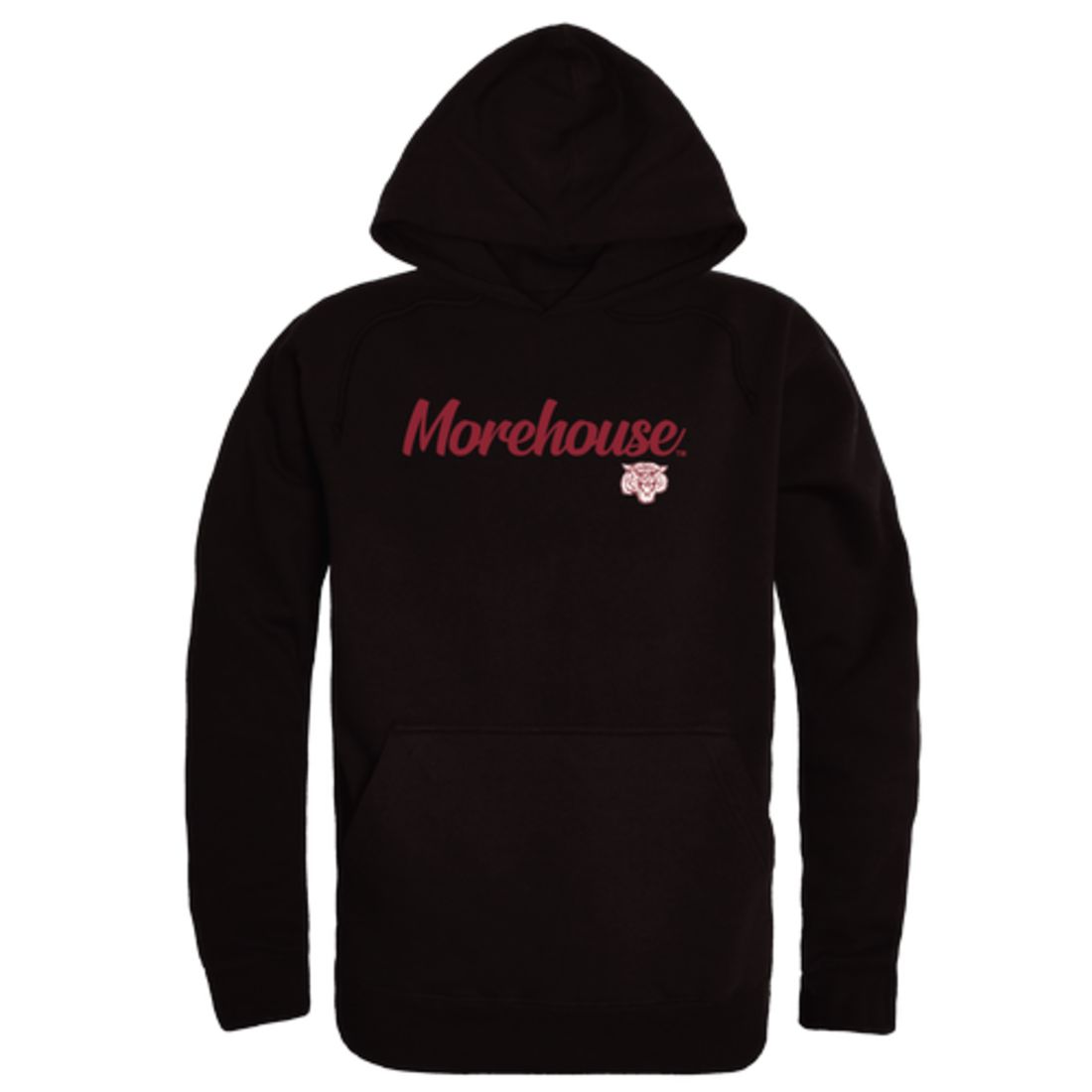 Morehouse College Maroon Tigers Script Hoodie Sweatshirt Black Small Walmart