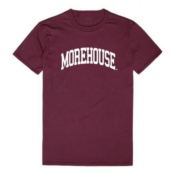 Morehouse College Men College T-Shirt, Maroon White - Medium