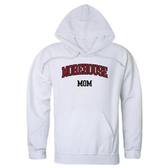 Morehouse College Womens Mom Hoodie, White - Medium