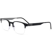 Morel 30286L NG01 Mens Black Acetate Half Rim Frame Eyeglasses