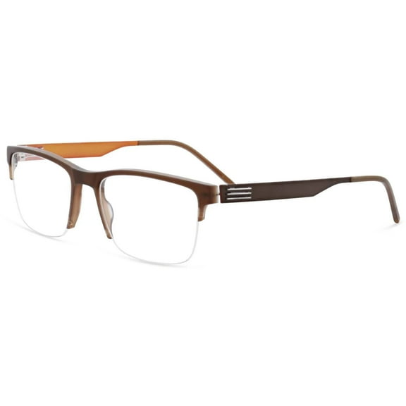 Morel 30288L MO08 Men's Brown Acetate Half Rim Frame Eyeglasses