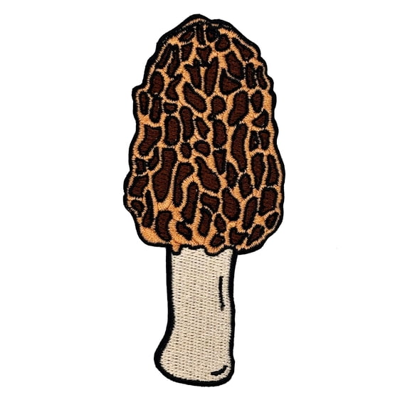 Morel Mushroom Embroidered Iron-on Patch | Clayton Jewelry Labs