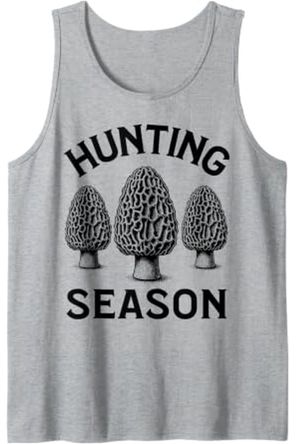 Morel Mushroom Foraging Collecting Tank Top Size S-3XL