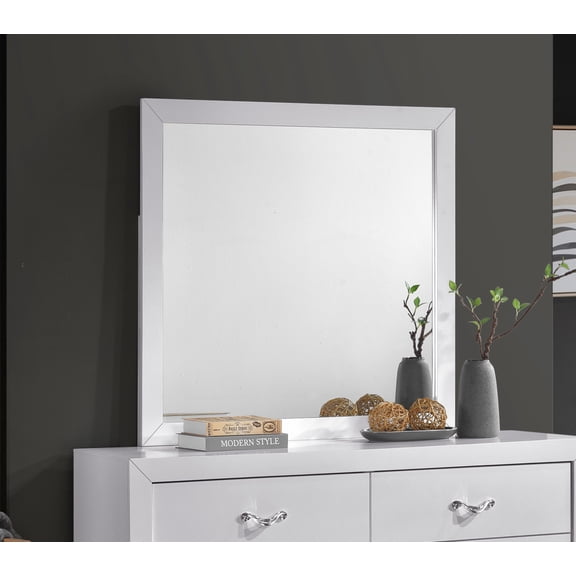 Moreland G002900-M Mirror , Sparkling White