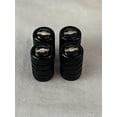 thumbnail image 1 of Morell O Mushroom Chevrolet Tire Valve Stem Caps, Alloy & Copper, Black, 4 Count, for Chevy Vehicles, 1 of 6