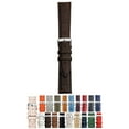 thumbnail image 1 of Morellato Bolle Alligator Embossed Genuine Calf Leather Watch Strap - Dark Brown - 20mm - Chrome-plated Stainless Steel Buckle - MORELLATO 1930 Collection, 1 of 10