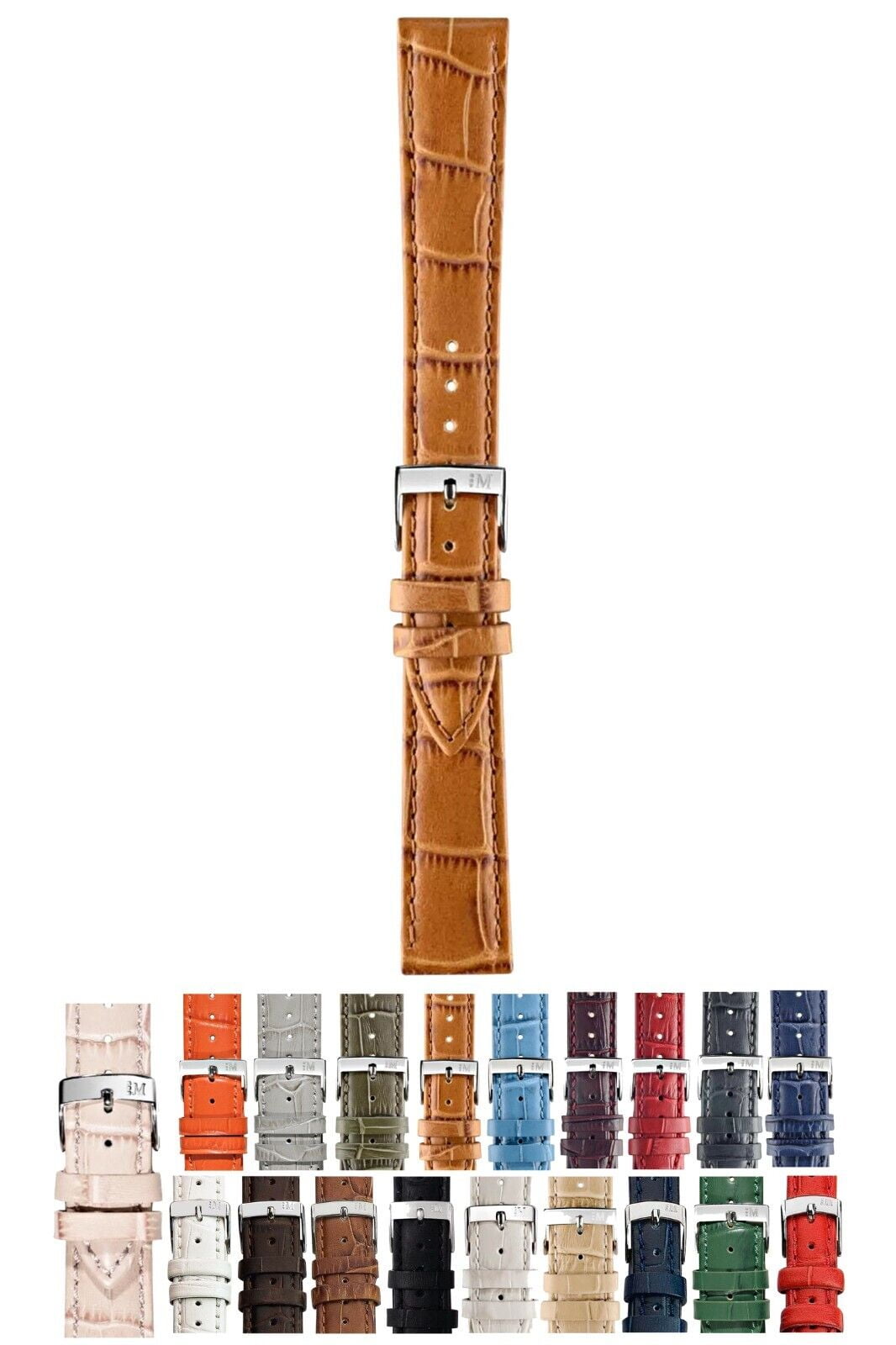 時計 18mm MORELLATO Crocodile Watch Straps-1. 時計 18mm MORELLATO Crocodile Watch Straps-1. Morellato Blue