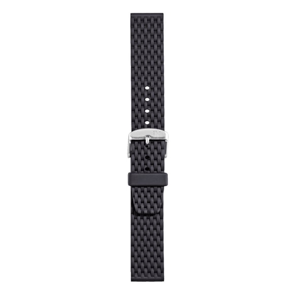 Morellato Bormida Silicone Watch Strap - Black - 20mm - Satin-finish Stainless Steel Buckle - RUBBER Collection