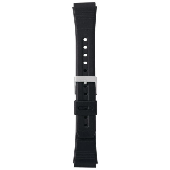 Morellato Calibra Rubber Watch Strap - Black - 18mm - Special Stainless Steel Buckle - RUBBER Collection