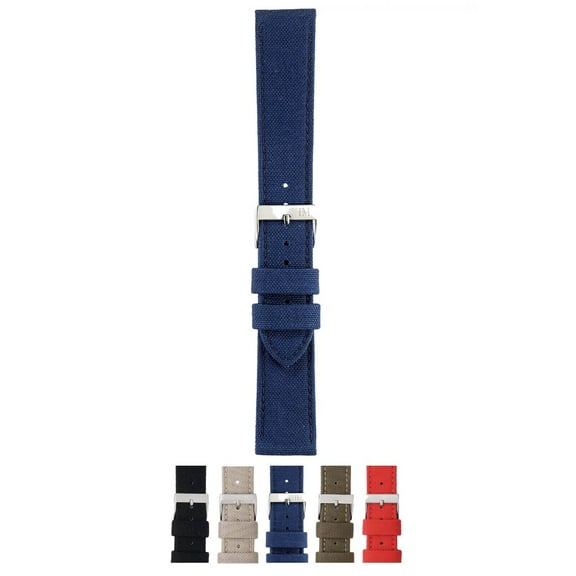 Morellato Cordura/2 Watch Strap - Blue - 22mm - Chrome-plated Stainless Steel Buckle - SPORT Collection