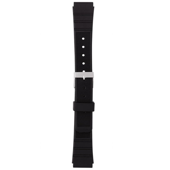 Morellato Dayton Rubber Watch Strap - Black - 16mm - Special Stainless Steel Buckle - RUBBER Collection
