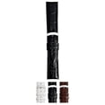 thumbnail image 1 of Morellato Extra (EC) Alligator Grain Calf Leather Watch Strap - Black - 22mm - Chrome-plated Stainless Steel Buckle - MORELLATO 1930 Collection, 1 of 10
