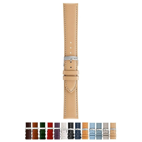Morellato Grafic Watch Strap - Beige - 12mm - Chrome-plated Stainless Steel Buckle - PERFORMANCE Collection