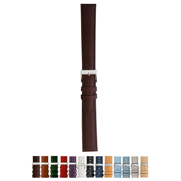 Morellato Grafic Watch Strap - Dark Brown - 22mm - Chrome-plated Stainless Steel Buckle - PERFORMANCE Collection