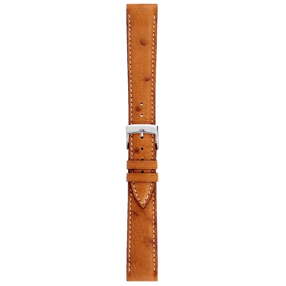 Morellato Jaeger Watch Strap - Tan Brown - 20mm - Chrome-plated Stainless Steel Buckle - PELLI PREZIOSE Collection