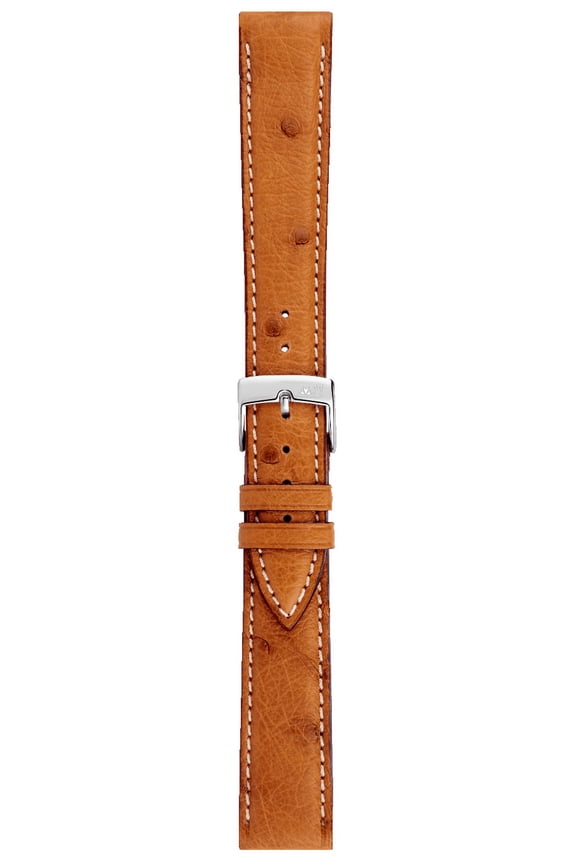 Jaeger Watch Strap - Tan Brown - 20mm - Chrome-plated Stainless Steel Buckle - PELLI PREZIOSE Collection