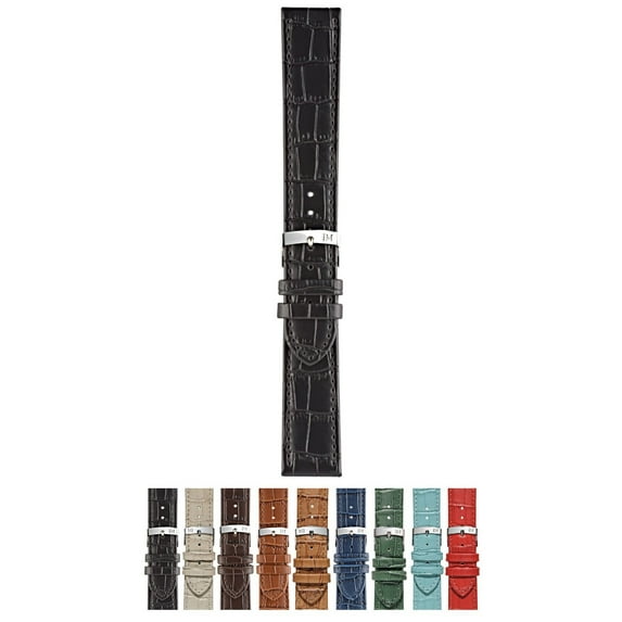 Morellato Juke Watch Strap - Black - 22mm - Chrome-plated Stainless Steel Buckle - PERFORMANCE Collection