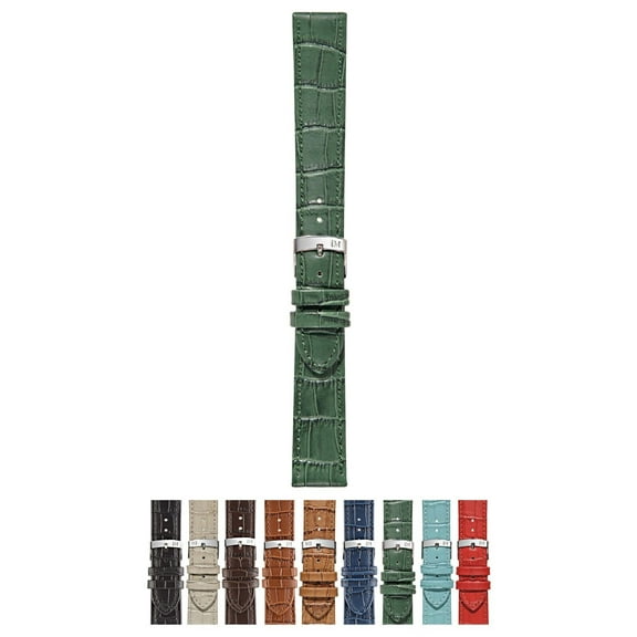 Morellato Juke Watch Strap - Dark Green - 18mm - Chrome-plated Stainless Steel Buckle - PERFORMANCE Collection