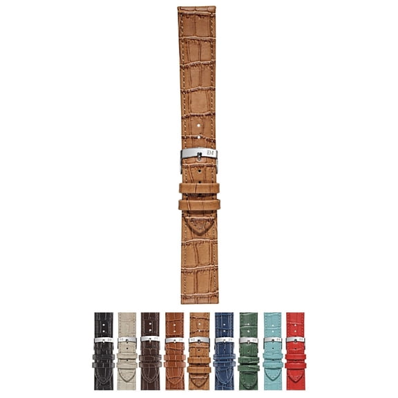 Morellato Juke Watch Strap - Light Brown - 22mm - Chrome-plated Stainless Steel Buckle - PERFORMANCE Collection