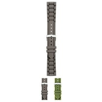 Morellato Lena Silicone Watch Strap - Dark Brown - 18mm - Chrome-plated Stainless Steel Buckle - RUBBER Collection