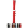 thumbnail image 1 of Morellato Liverpool Crocodile Grain Genuine Calf Leather Watch Strap - Red - 20mm - Chrome-plated Stainless Steel Buckle - PERFORMANCE Collection, 1 of 7