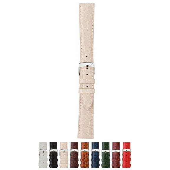 Morellato Liverpool Watch Strap - Ivory - 12mm - Chrome-plated Stainless Steel Buckle - PERFORMANCE Collection