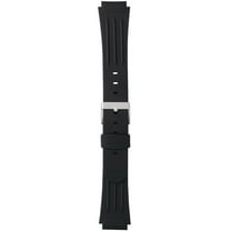 Morellato Meltemi Rubber Watch Strap - Black - 18mm - Special Stainless Steel Buckle - RUBBER Collection