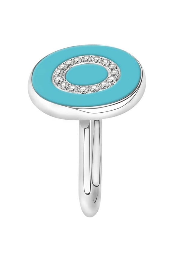 Plus Accessories SALX21018- Perfetta Sterling Silver Women Ring, White