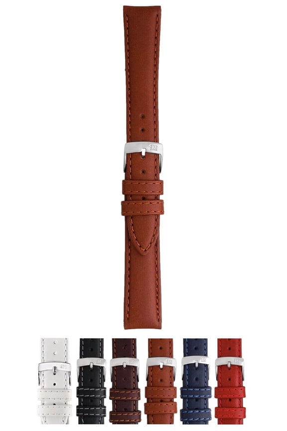 Regatta Watch Strap - Tan Brown - 14mm - Chrome-plated Stainless Steel Buckle - SPORT Collection