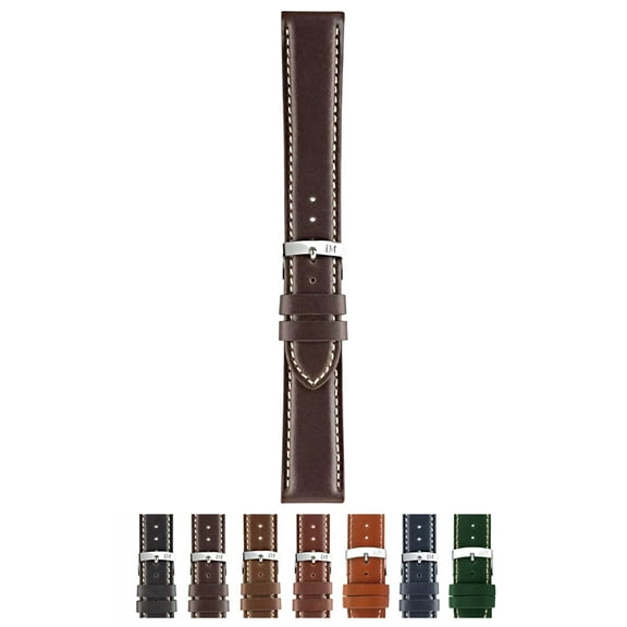 Morellato Rodius Watch Strap - Dark Brown - 18mm - Chrome-plated Stainless Steel Buckle - PERFORMANCE Collection