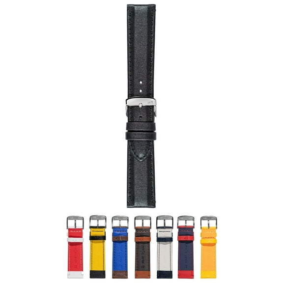 Morellato Rowing Watch Strap - Black - 22mm - Chrome-plated Stainless Steel Buckle - SPORT Collection