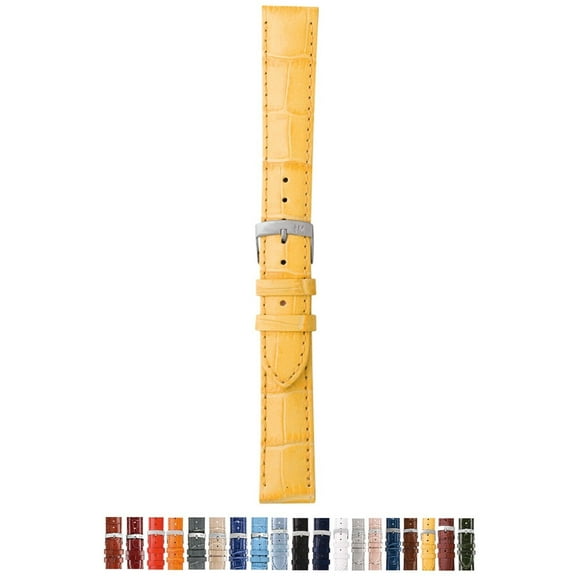 Morellato Samba Watch Strap - Yellow - 22mm - Chrome-plated Stainless Steel Buckle - PERFORMANCE Collection