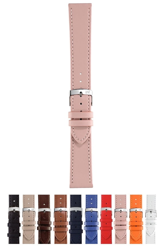 Sprint (Ec) Watch Strap - Light Pink - 16mm - Chrome-plated Stainless Steel Buckle - PERFORMANCE Collection