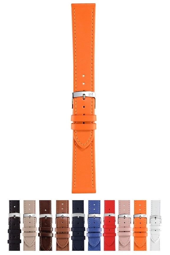 Sprint (Ec) Watch Strap - Orange - 16mm - Chrome-plated Stainless Steel Buckle - PERFORMANCE Collection