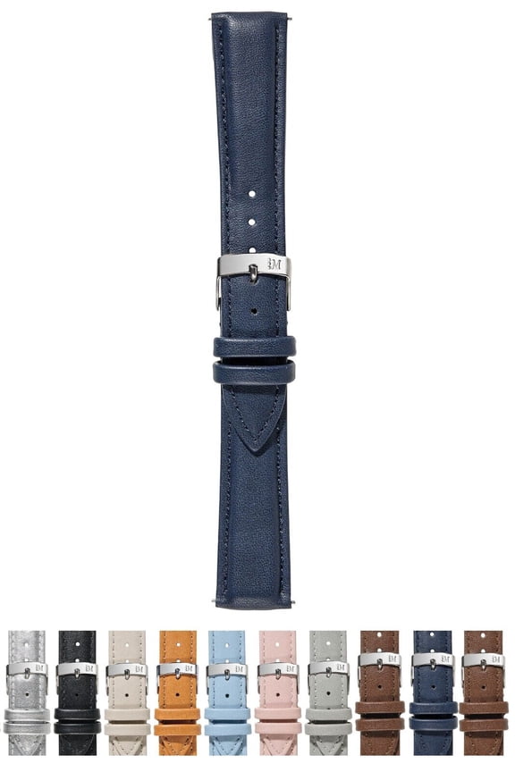 Trend Watch Strap - Blue - 14mm - Chrome-plated Stainless Steel Buckle - EASY CLICK Collection