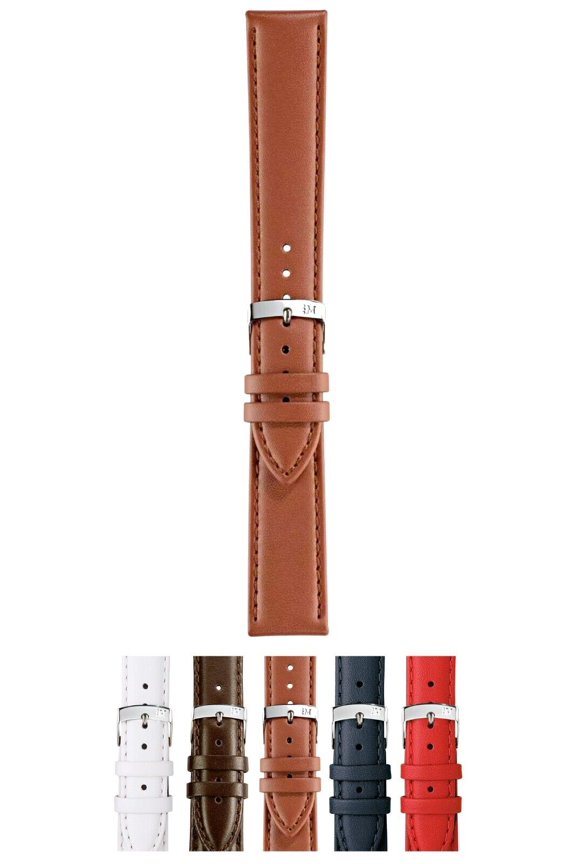 Twingo Genuine Leather Watch Strap - Tan Brown - 16mm - Chrome-plated Stainless Steel Buckle - PERFORMANCE Collection