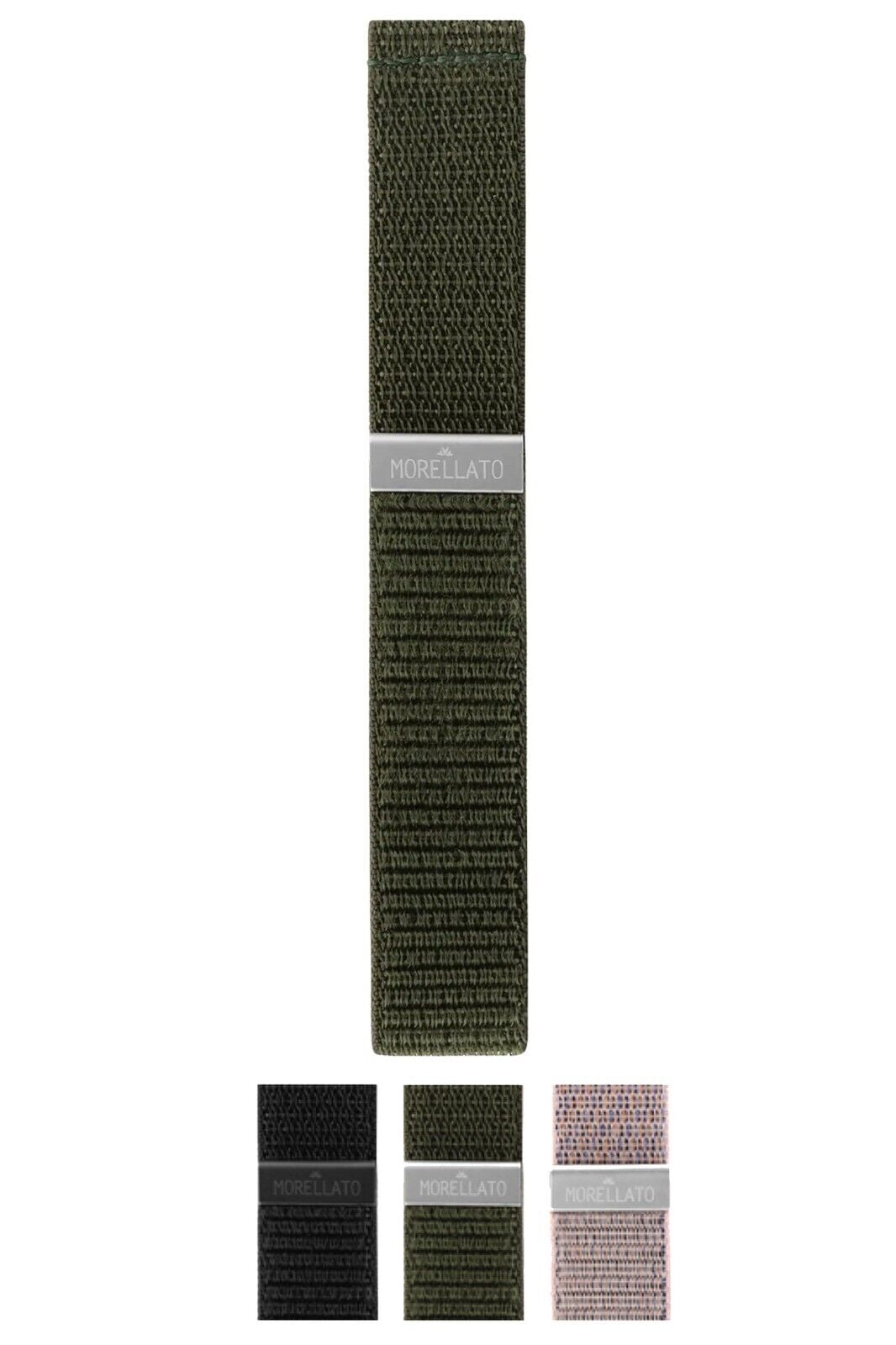 Ec Ribbon Morellato Wired (Ec) Ribbon with Velcro Watch Strap - Military Green ...