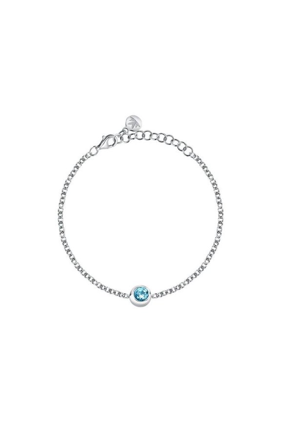 SAXN14- Womens Tesori Eternity Bracelet with Blue Stone