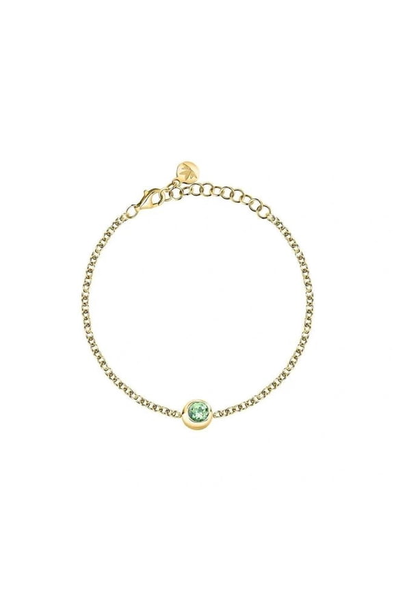 SAXN13- Womens Tesori Eternity Bracelet with Green Stone