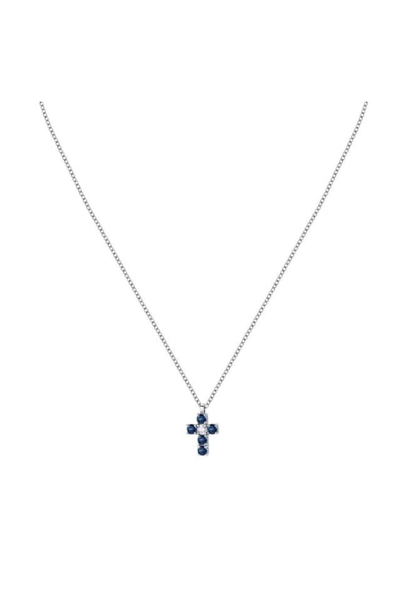 SAIW216- Womens Tesori Necklace with Blue Cross