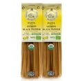 thumbnail image 1 of Morelli Lemon Pepper Linguine Pasta with Wheat Germ - Imported Linguine Organic Pasta from Italy - Naturally Flavored, Made in Italy - 8.8 oz (Pack of 2), 1 of 8