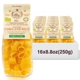 thumbnail image 1 of Morelli Mezzi Pacherri Pasta - Gluten-Free Pasta from Italy Made from Corn & Rice - Italian Gourmet Pasta, Organic Pasta, Large Circle Pasta for Stuffing - 8.8 Ounce (Pack of 16), 1 of 7