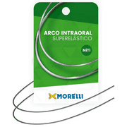 Morelli Ortodontia - NiTi Superelastic Intraoral Rectangular Archwire – 10 Wires, Provides Orthodontic Alignment, Rotation & Leveling, Upper Jaw, Size: Ø0.40xØ0.40mm/Ø.016xØ.016