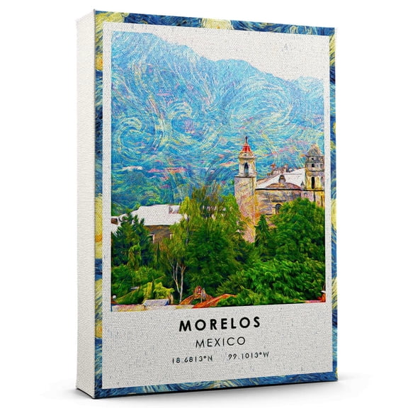 Morelos Travel Canvas, Mexico Travel Art Canvas, Morelos Travel City Canvas, Travel Artwork Canvas