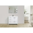 thumbnail image 1 of Moreno Bath  MOD 42 Inch Free Standing Modern Bathroom Vanity with Reinforced Acrylic Sink And Left-Side Drawers Glossy White Glossy, 1 of 5