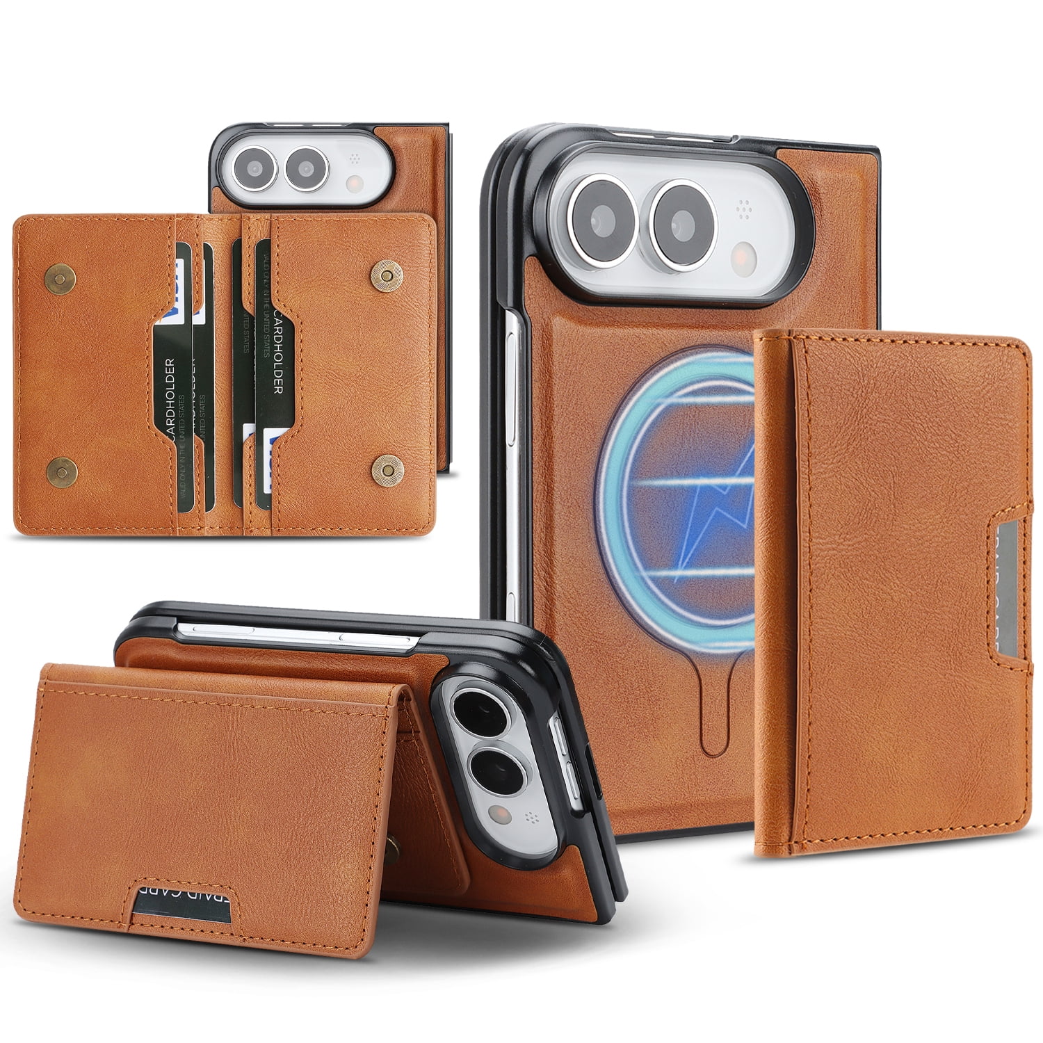 Moreoy Magnetic Detachable Wallet Case for iPhone Duo with Card Slots ...